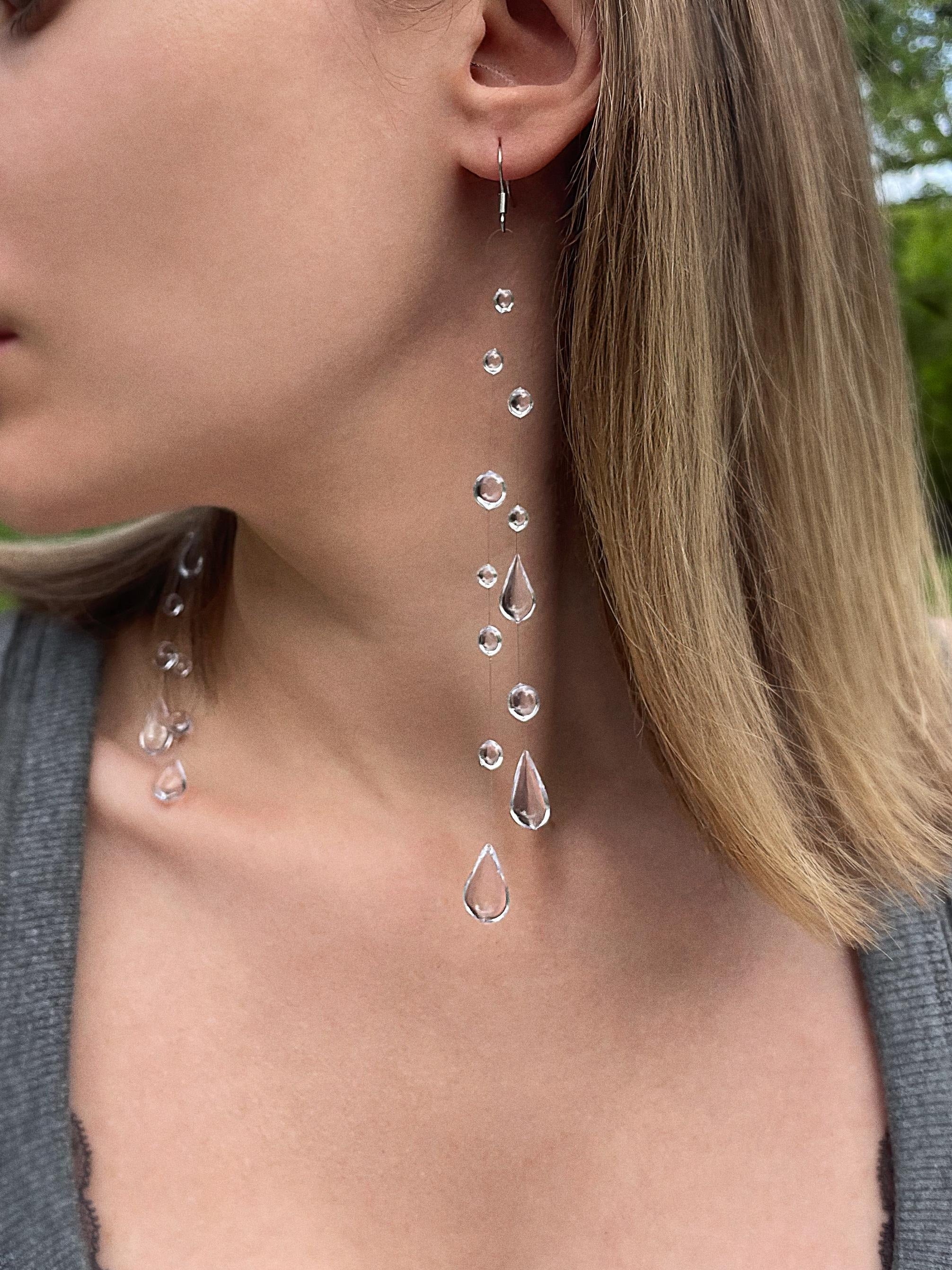 Long Waterfall Earrings