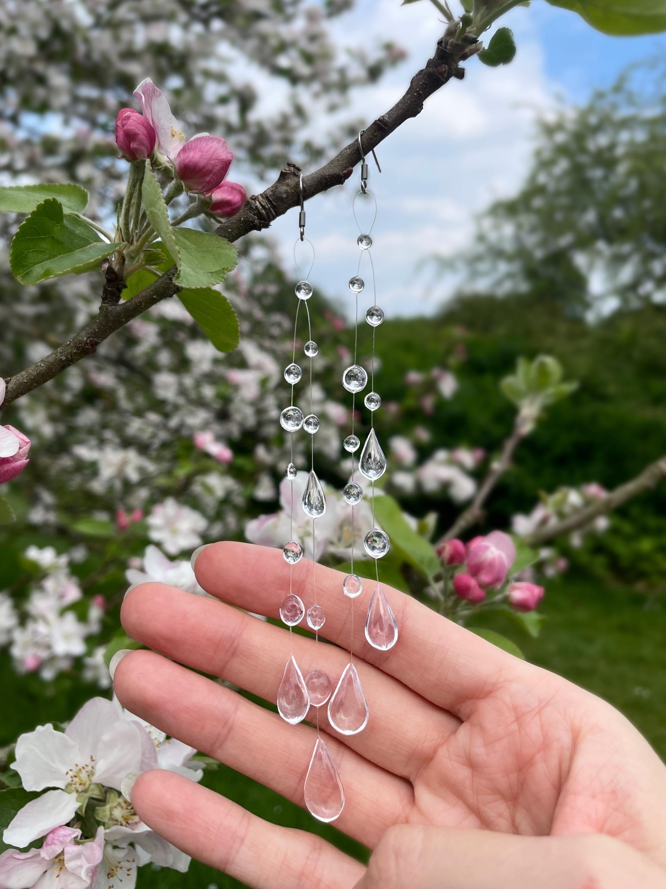 Long Waterfall Earrings
