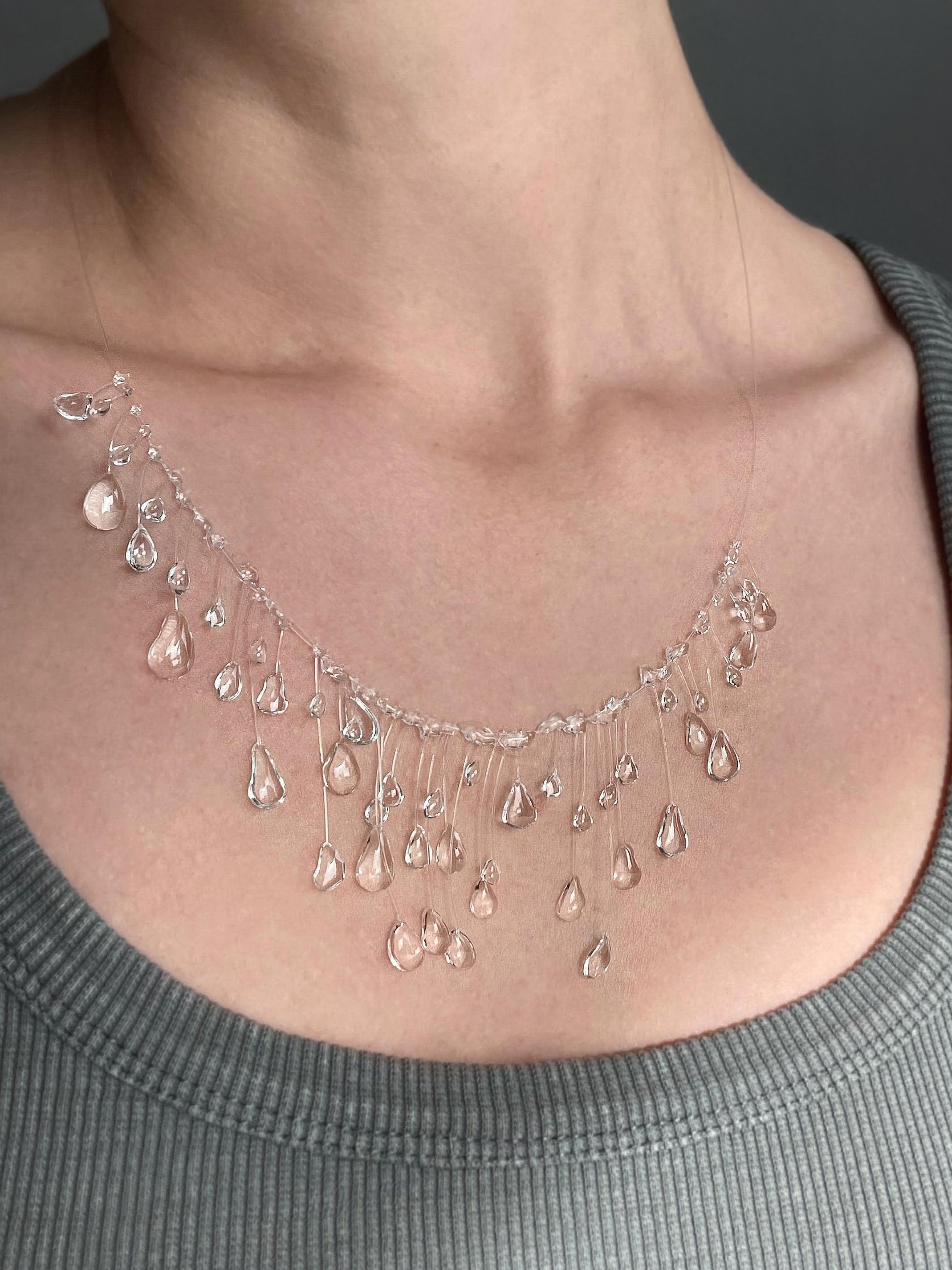 Elevated Teardrops Necklace