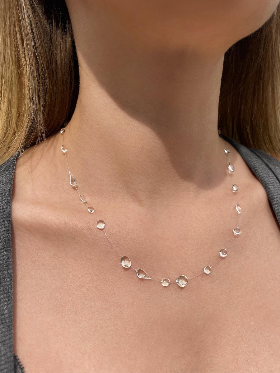 Minimal Droplets Necklace