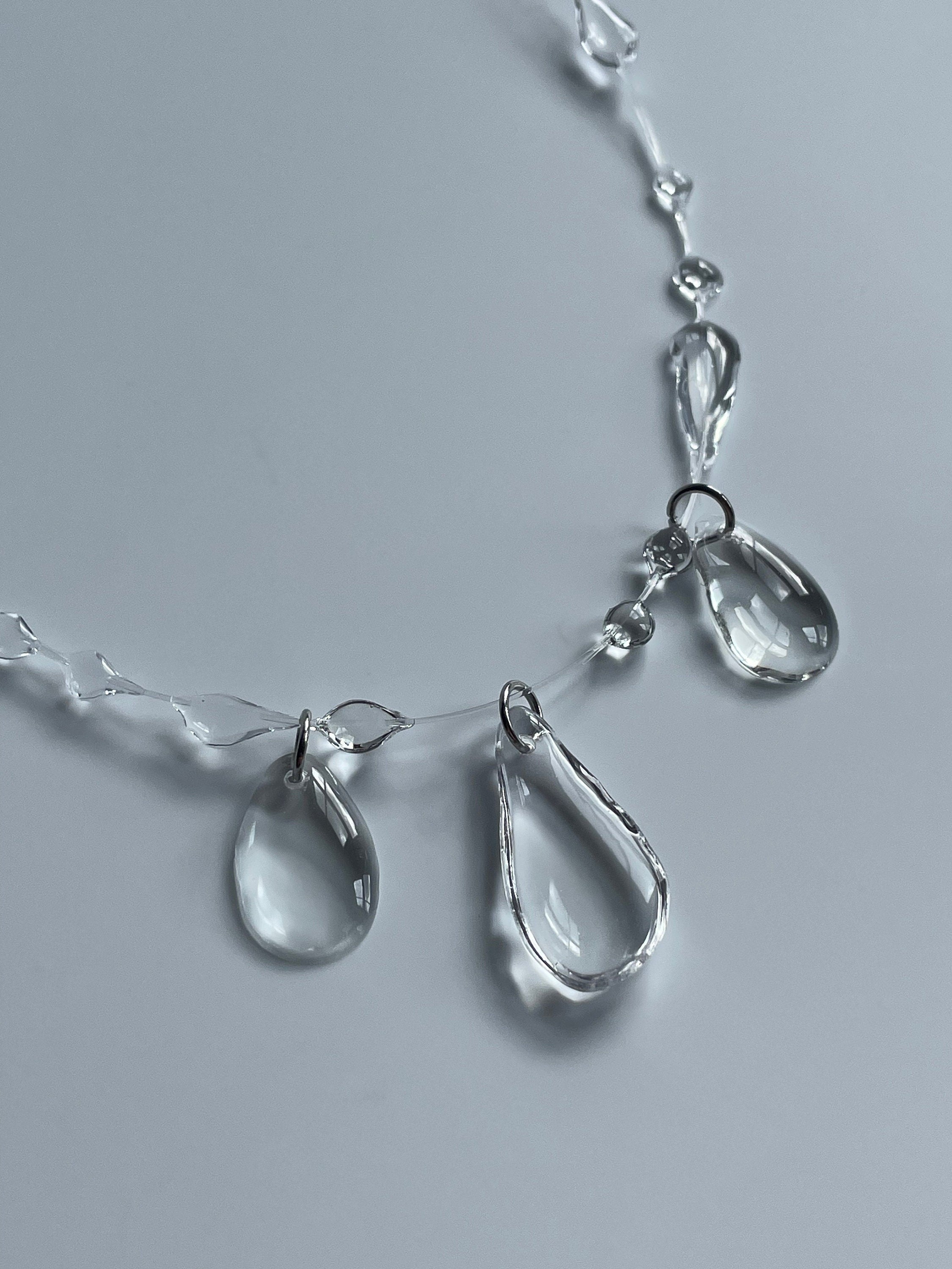 Crystal Teardrops Necklace