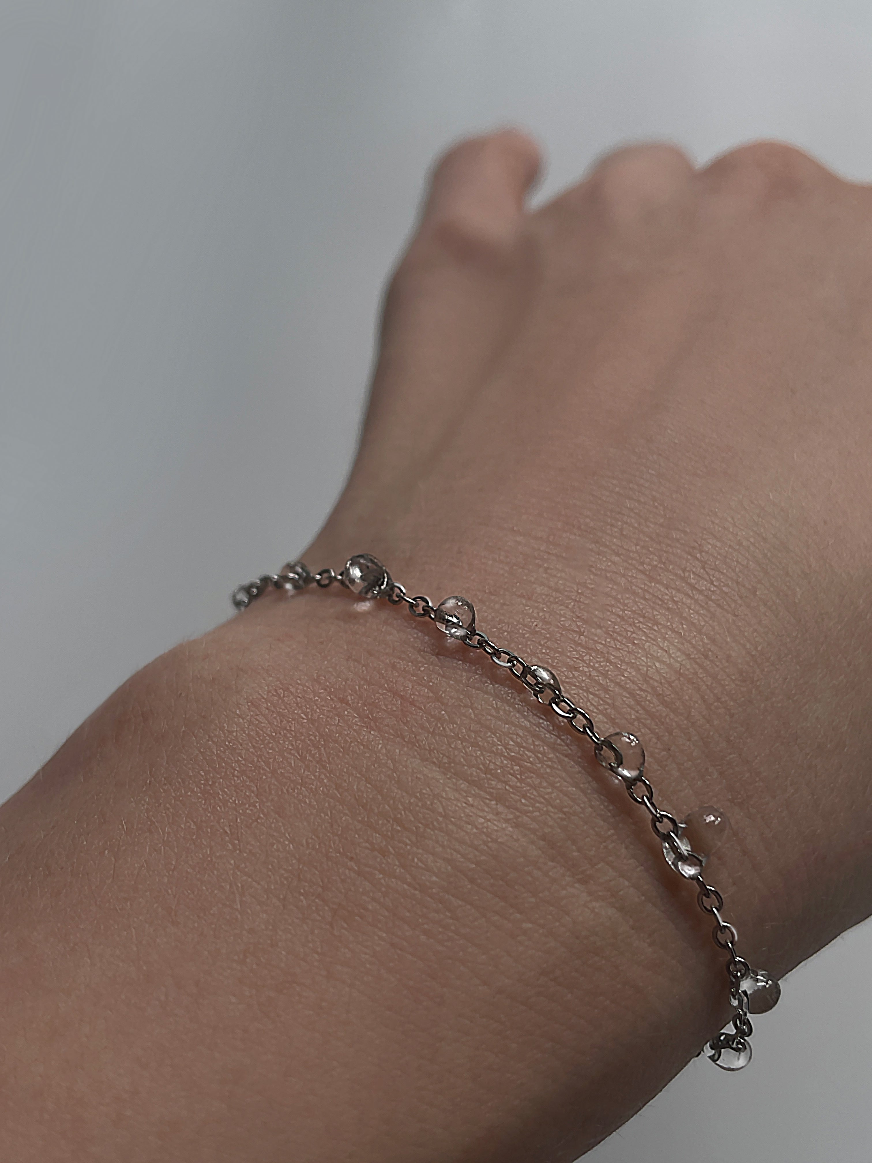Dainty Dewdrops Chain Bracelet