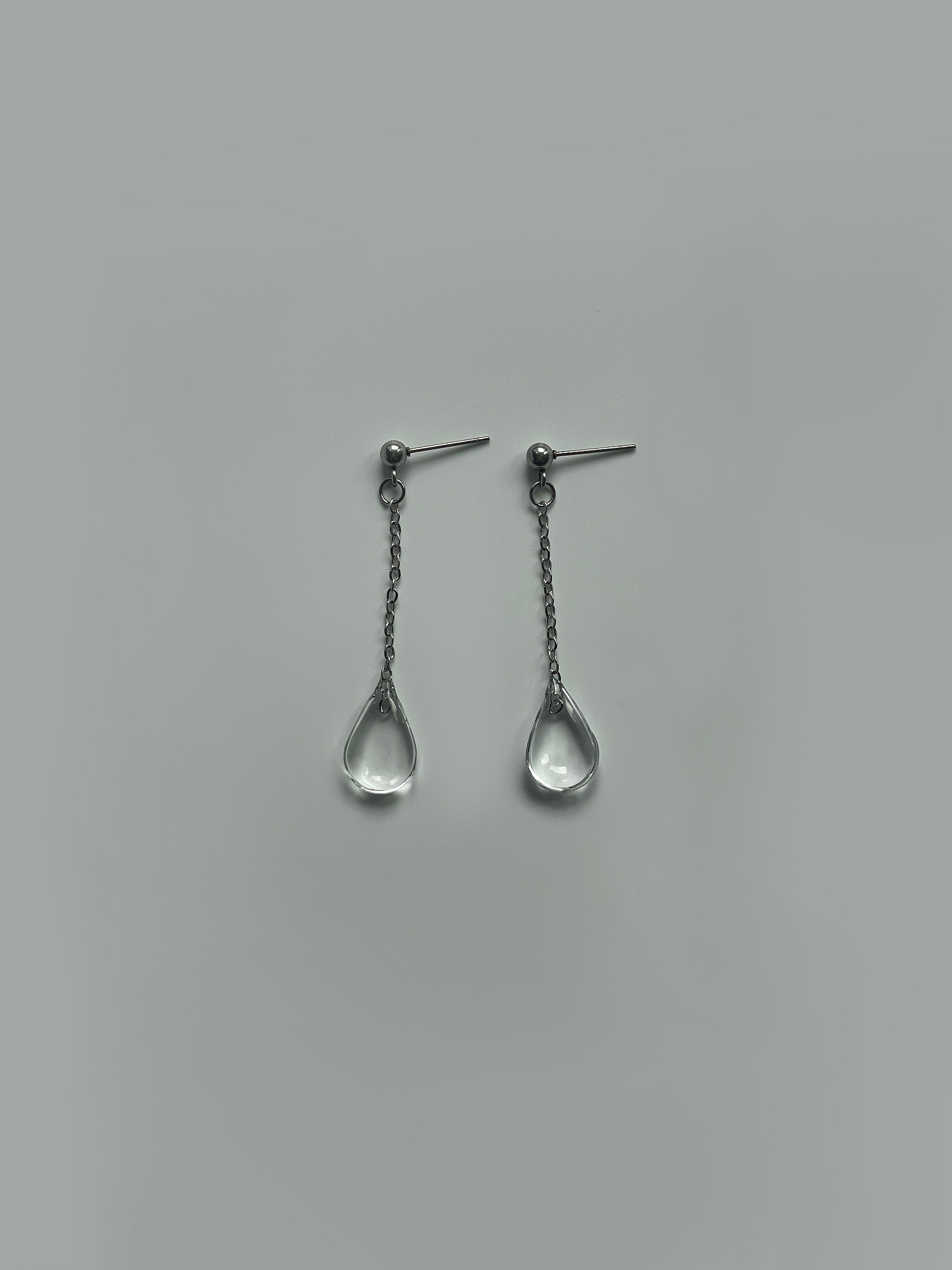 Teardrop on Chain Earrings