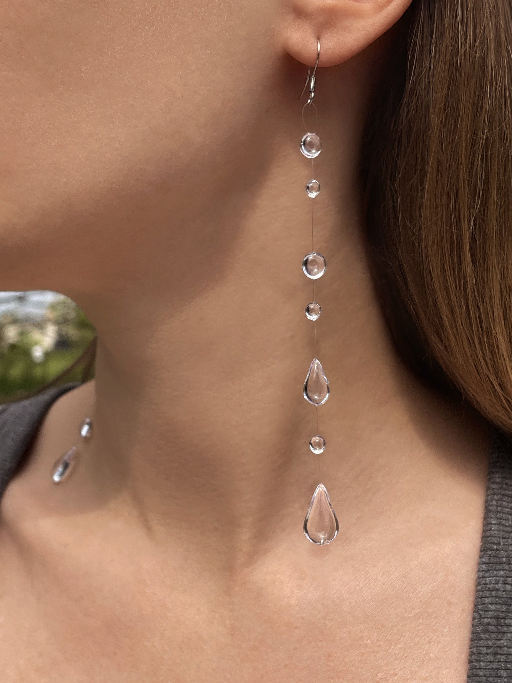 Long droplets earrings
