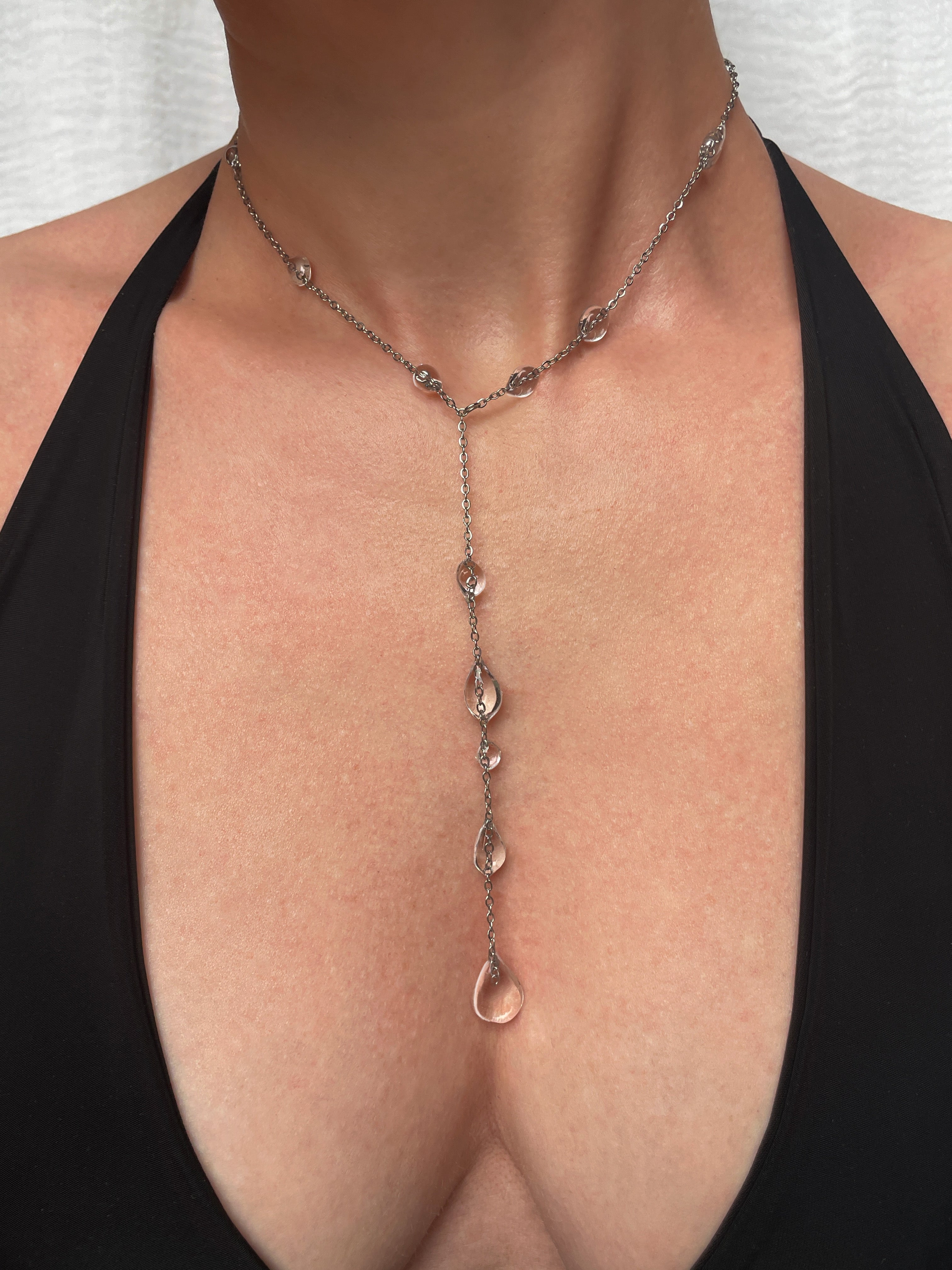 Raindrops on Chain Necklace