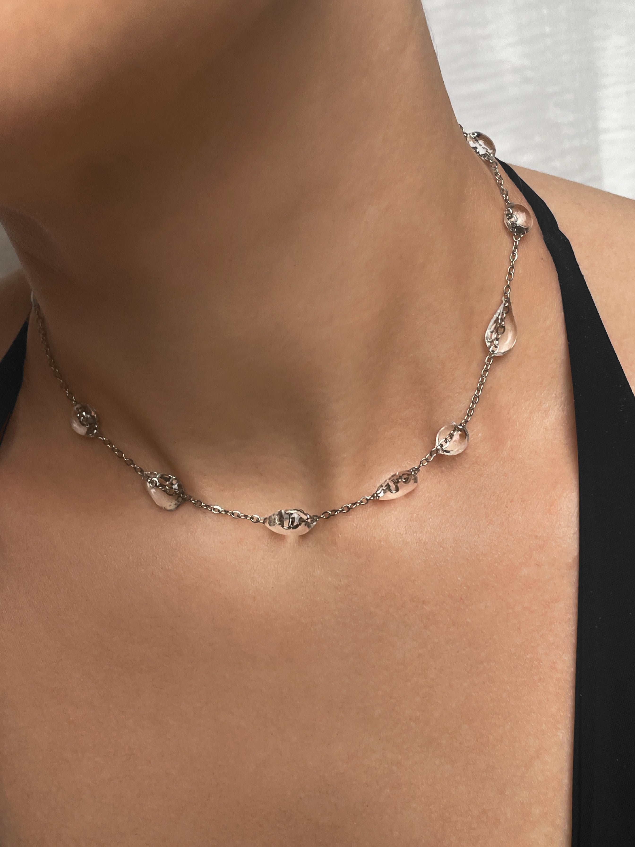 Dewdrops on Chain Necklace
