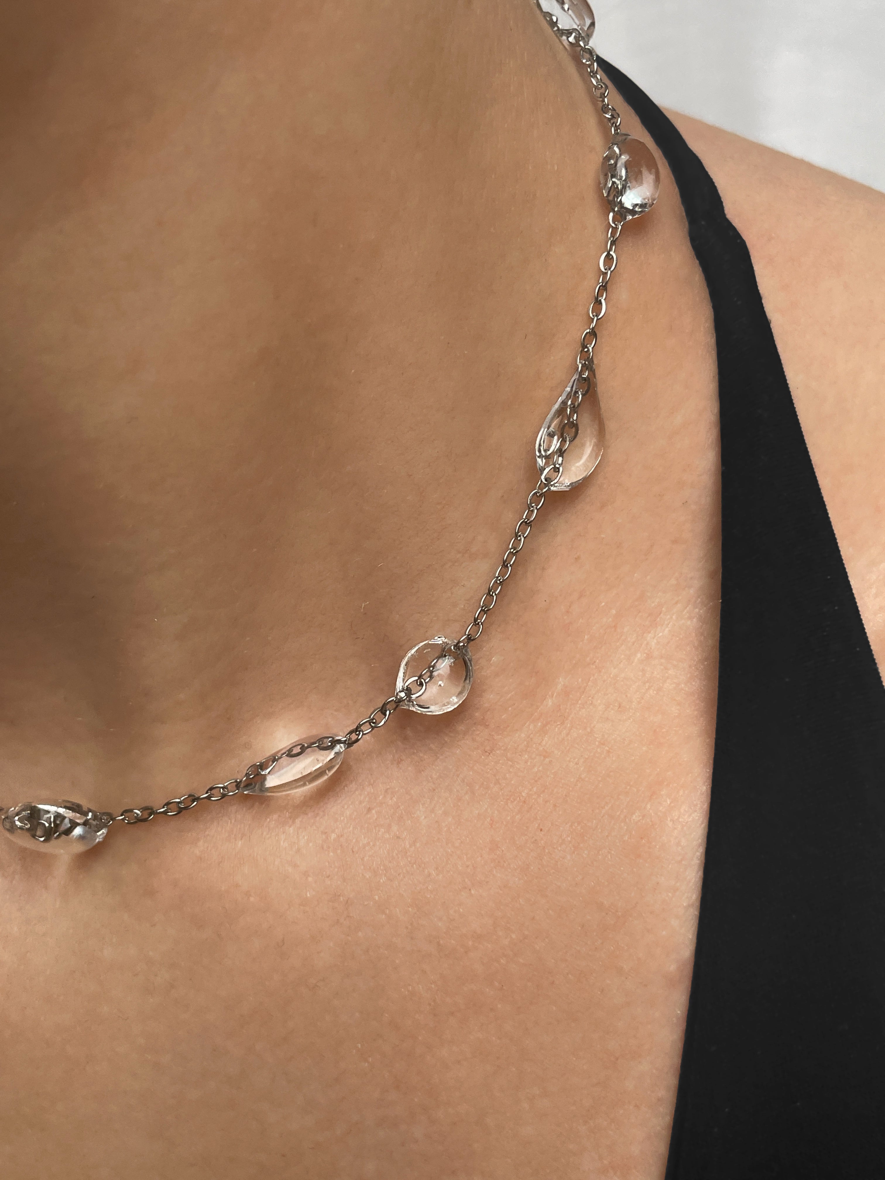 Dewdrops on Chain Necklace