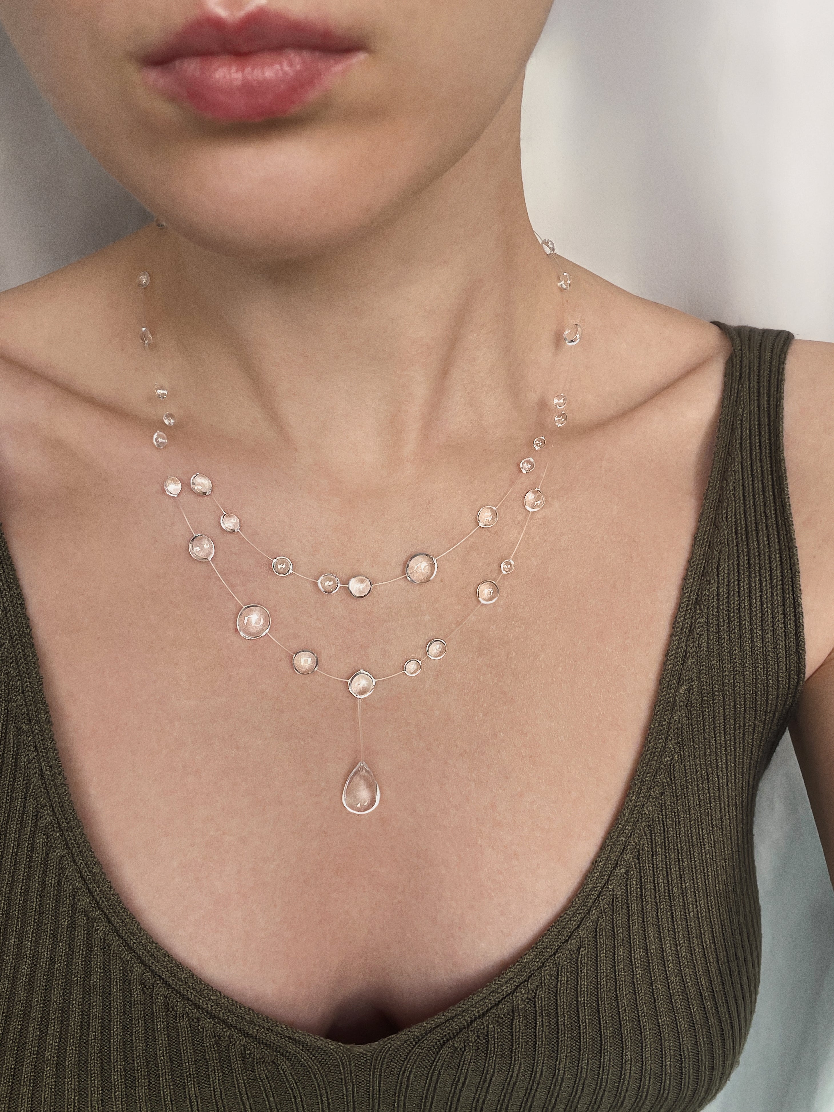 Layered Teardrop Necklace