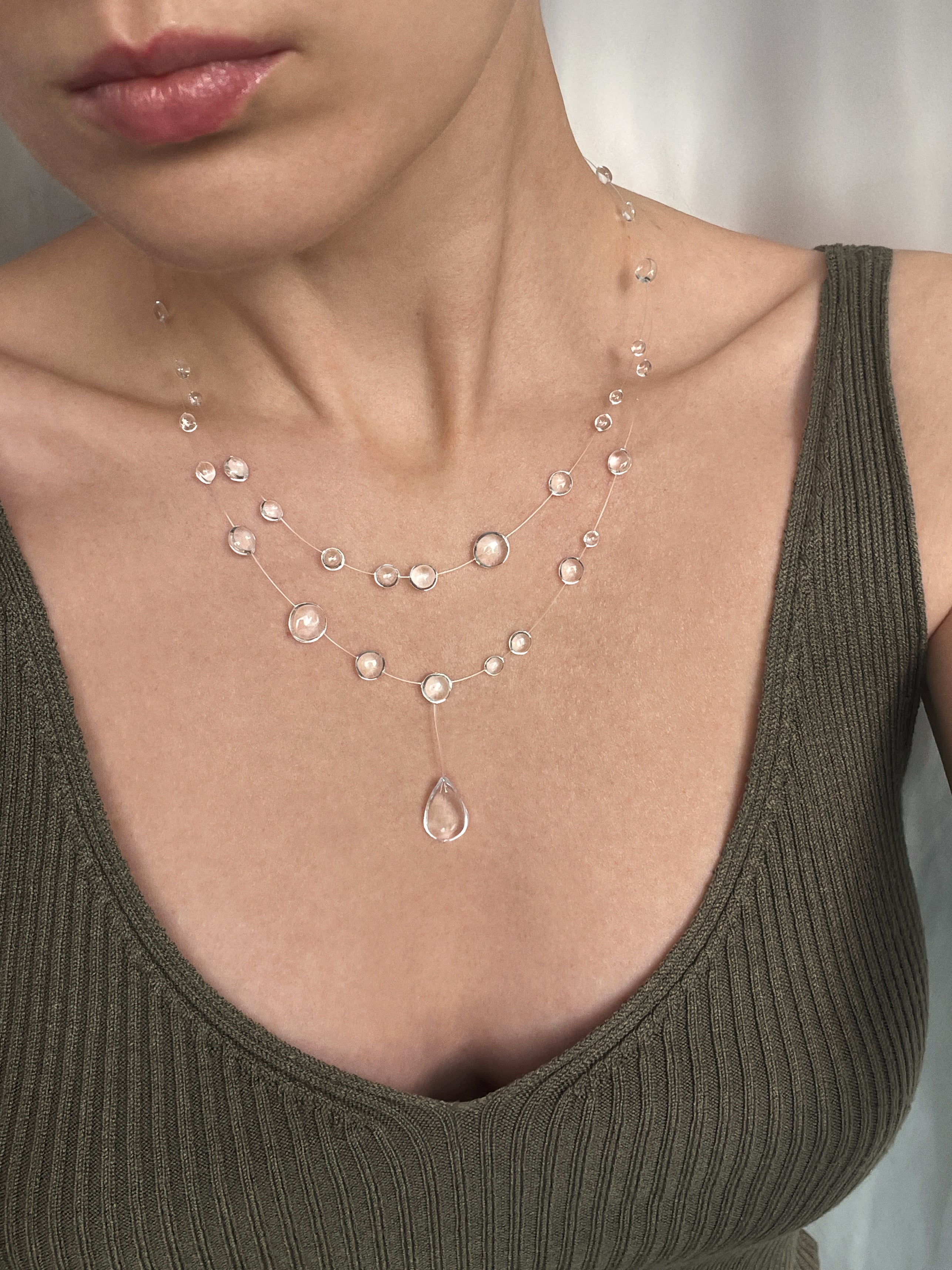 Layered Teardrop Necklace